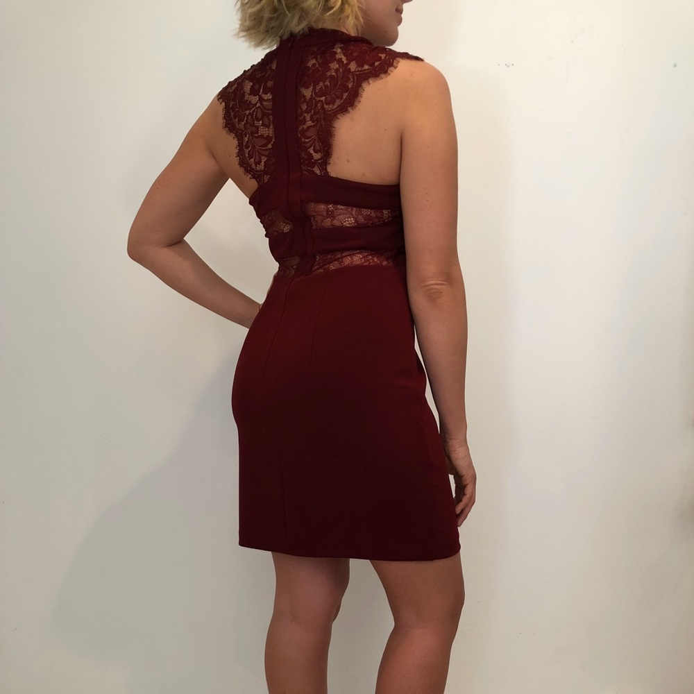Burgundy Express dress